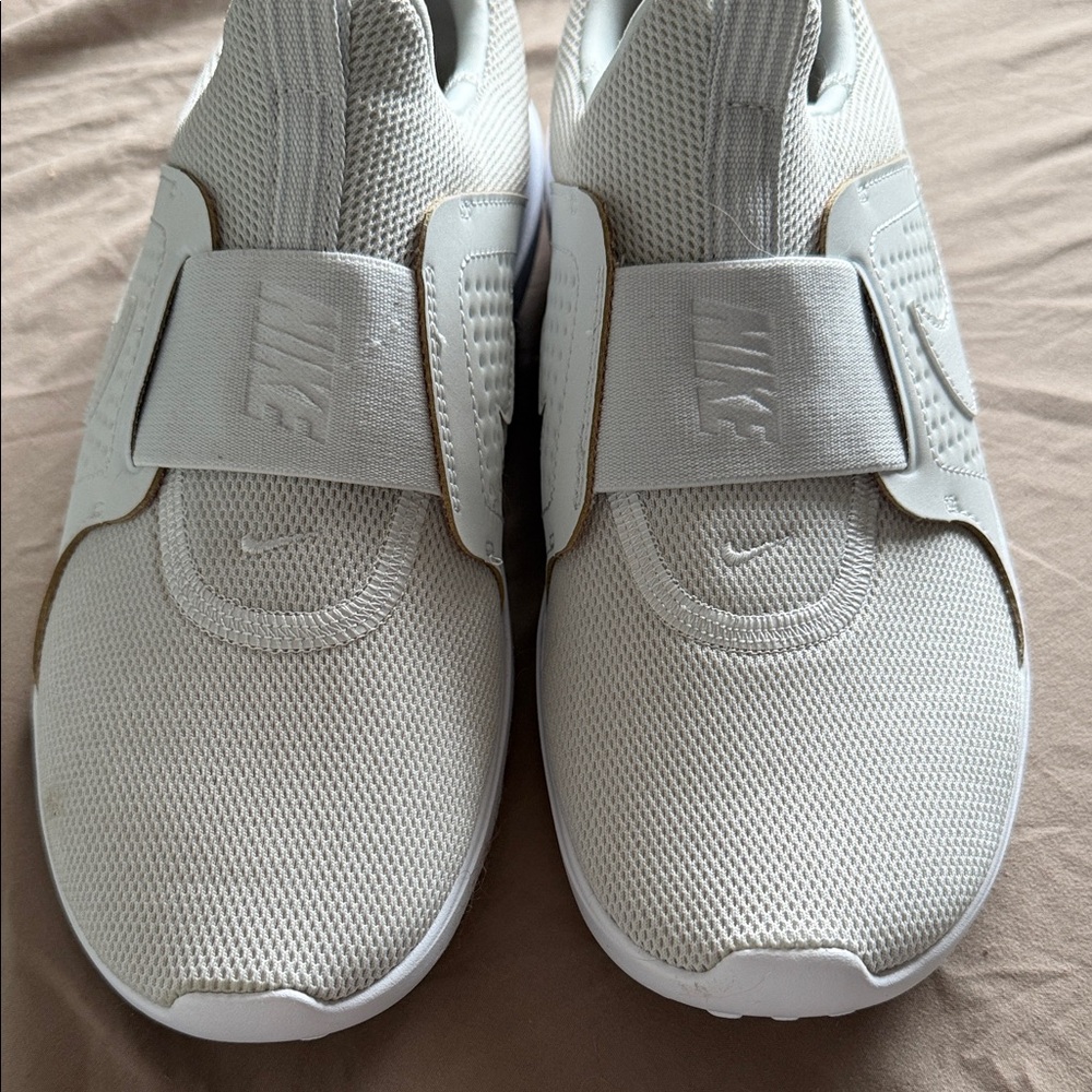 Nike White Mesh Slip-On Shoes New